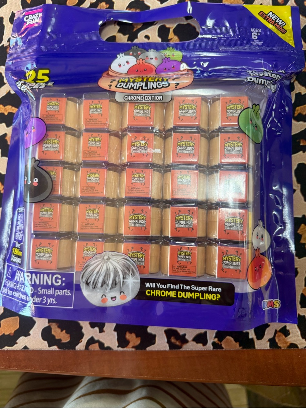 Mystery Dumplings Chrome Edition Kids Toy Pack - Purple